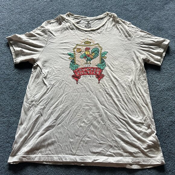 2018 Rooster Teeth RT Extra Life The Crowned Rooster Hotel T-Shirt Size 2XL - Picture 1 of 3